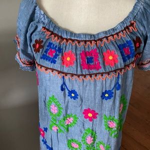 NWT cotton embroidered dress